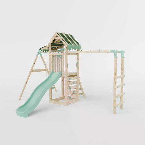 Climbing frame with single - climbing,