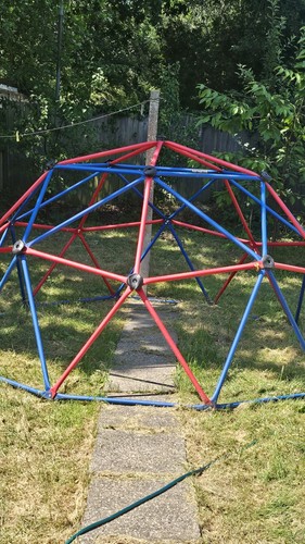 Red and blue garden climbing - blue,