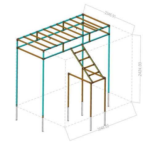 Pull rig monkey bars - monkey,