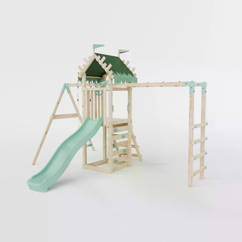 Climbing frame with single - frame,