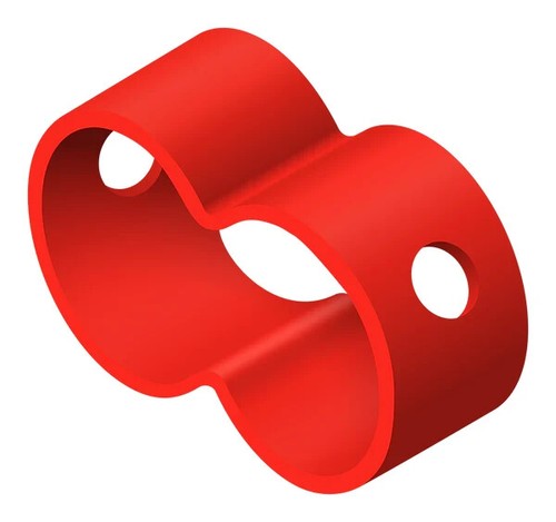 Quadro double tube connector - double,