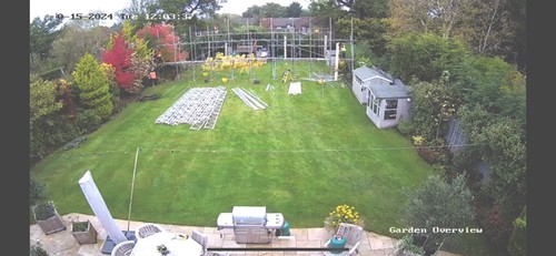 Wooden climbing frame with - climbing,